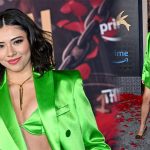 Xochitl Gomez in Green Sexy Outfit